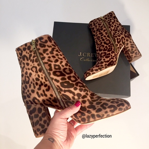 j crew leopard boots